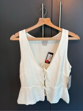 Brixton Women's Ivory Tie-Front Camisole